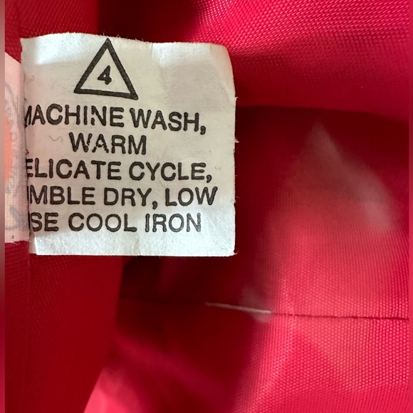 NEW VINTAGE Cherry Red Faux Suede Coat Straight Skirt Zipper 2 pc Jacket Suit 12 - Picture 13 of 14